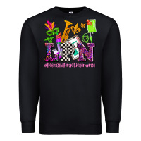 Black mardi gras lpn licensed practical nurse Premium Sweatshirt - AdoDesignShop