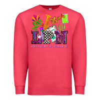 Cardinal mardi gras lpn licensed practical nurse Premium Sweatshirt - AdoDesignShop