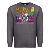 Charcoal Heather mardi gras lpn licensed practical nurse Premium Sweatshirt - AdoDesignShop
