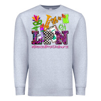 Heather Grey mardi gras lpn licensed practical nurse Premium Sweatshirt - AdoDesignShop