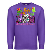 Purple mardi gras lpn licensed practical nurse Premium Sweatshirt - AdoDesignShop