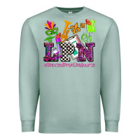 Seafoam mardi gras lpn licensed practical nurse Premium Sweatshirt - AdoDesignShop