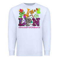 White mardi gras lpn licensed practical nurse Premium Sweatshirt - AdoDesignShop