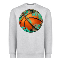 Heather Grey western basketball camouflage glitter pattern Heavyweight Sweatshirt - Artiststas