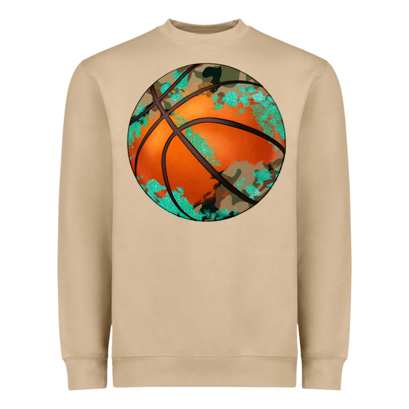 Western Basketball Camouflage Glitter Pattern Heavyweight Sweatshirt by Artiststas | Teevron