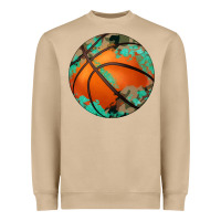 Mushroom western basketball camouflage glitter pattern Heavyweight Sweatshirt - Artiststas