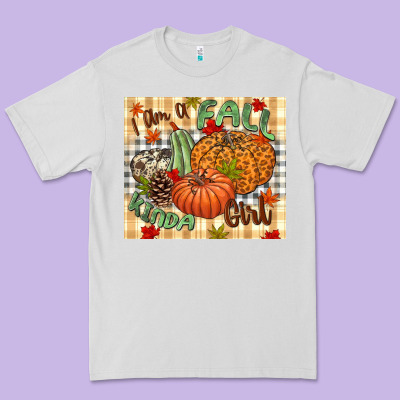 I Am A Fall Kinda Girl Pumpkin Fall Premium Tee Designed By Nancycooperartshop