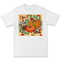White I am a Fall kinda girl pumpkin Fall Premium Tee - NancyCooperArtShop