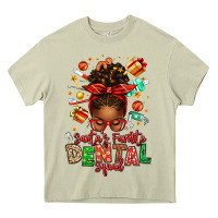 Mossy Santa's Favorite Dental Squad Afro Messy Bun Heavy Core Tee - texasbilliewilder