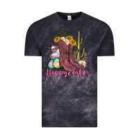 Cloud Black Happy Easter western Easter Day Vintage Tee - CowGirlArtShop