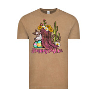 Vintage Coffee Happy Easter western Easter Day Vintage Tee - CowGirlArtShop