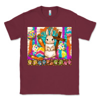 Burgundy easter day rabbit Classic Tee - TumblerDesignByShophia