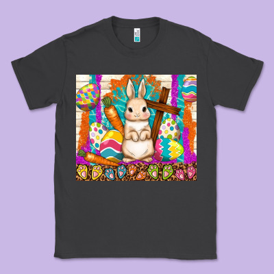 Easter Day Rabbit Classic Tee Designed By Tumblerdesignbyshophia