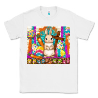 White easter day rabbit Classic Tee - TumblerDesignByShophia