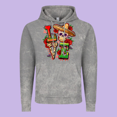 Cinco De Mayo Love Vintage Hoodie Designed By Fadigitalartstudio