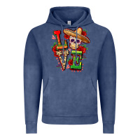 Vintage Denim Cinco de mayo love Vintage Hoodie - FaDigitalArtStudio