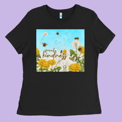 Spread Kindness With Dandelions Ladies Tee Designed By Tumblerdesignbyshophia