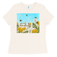Bone spread kindness with dandelions Ladies Tee - TumblerDesignByShophia