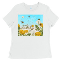 White spread kindness with dandelions Ladies Tee - TumblerDesignByShophia