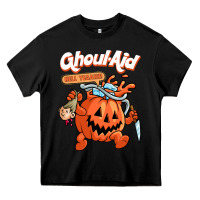 Black cool ghoul aid funny ghoul pumpkin cute meme halloween t shirt Heavy Core Tee - maiPhamDesign