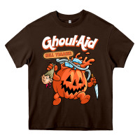 Chocolate Brown cool ghoul aid funny ghoul pumpkin cute meme halloween t shirt Heavy Core Tee - maiPhamDesign