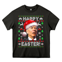 Santa Joe Biden Happy Easter Ugly Christmas Heavy Core Tee | Teevron