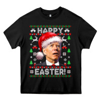 Black Santa Joe Biden Happy Easter Ugly Christmas Heavy Core Tee - maiPhamDesign