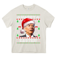 Cream Santa Joe Biden Happy Easter Ugly Christmas Heavy Core Tee - maiPhamDesign