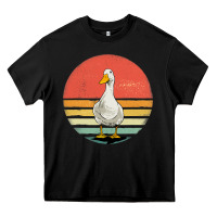 Black Retro Vintage Duck Heavy Core Tee - maiPhamDesign