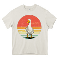 Cream Retro Vintage Duck Heavy Core Tee - maiPhamDesign