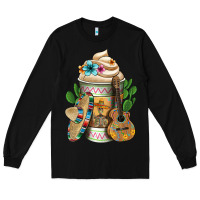 Black Mexican Hot Coffee Cup Long Sleeve Tee - FaDigitalArtStudio