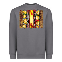 Storm softball serape leopard cowhide glitter brushstrokes Heavyweight Sweatshirt - Artiststas