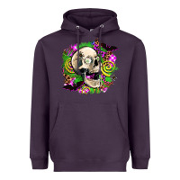 Plum halloween skull Heavyweight Hoodie - AdoDesignShop