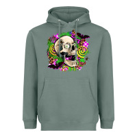 Sage halloween skull Heavyweight Hoodie - AdoDesignShop