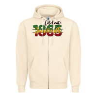 Sandshell celebrate juneteenth1865 Zipper Hoodie - BarkalooDesign