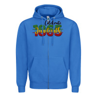 True Royal celebrate juneteenth1865 Zipper Hoodie - BarkalooDesign