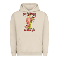 Pigment French Oak im too much go find less boujee frog funny Urban Hoodie - JahusDesignShop