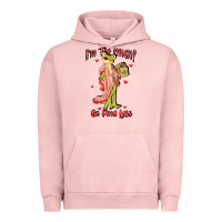 Pigment Salmon im too much go find less boujee frog funny Urban Hoodie - JahusDesignShop