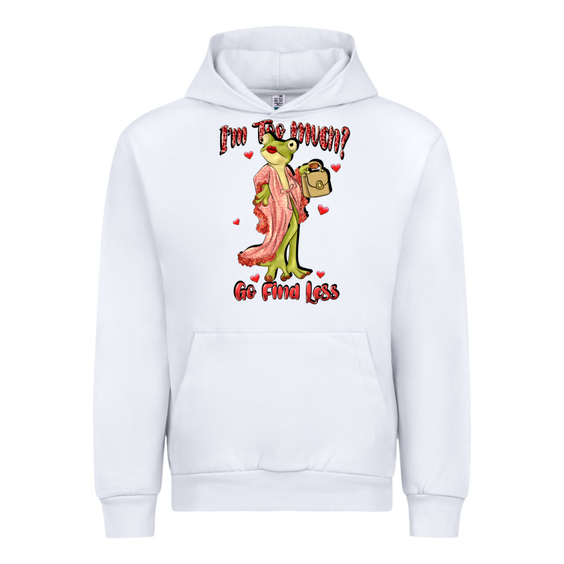 Im Too Much Go Find Less Boujee Frog Funny Urban Hoodie by JahusDesignShop | Teevron