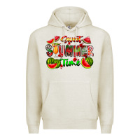 Oatmeal Heather summer time Premium Hoodie - CowhideDigitalArt