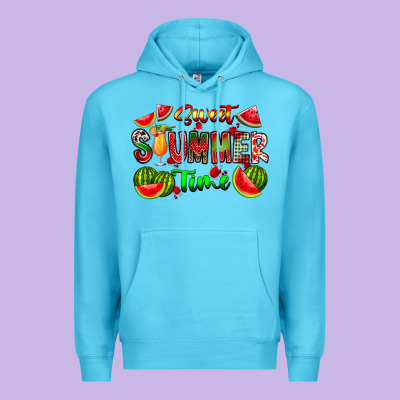 Summer Time Premium Hoodie Designed By Cowhidedigitalart