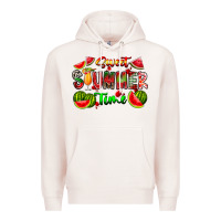 Pale Pink summer time Premium Hoodie - CowhideDigitalArt