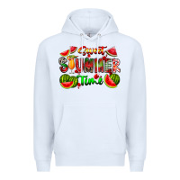 White summer time Premium Hoodie - CowhideDigitalArt