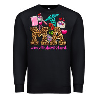 Black valentines day m a medical assistant Premium Sweatshirt - AdoDesignShop