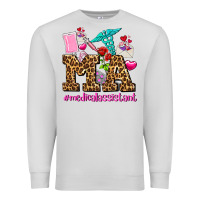 Dove Grey valentines day m a medical assistant Premium Sweatshirt - AdoDesignShop