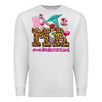 Oatmeal Heather valentines day m a medical assistant Premium Sweatshirt - AdoDesignShop