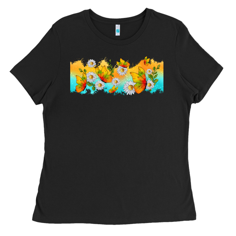 Butterflies Summer Ladies Tee by TumblerDesignByShophia | Teevron