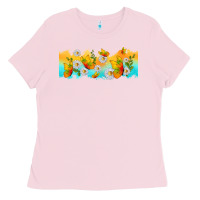 Bubblegum Pink butterflies summer Ladies Tee - TumblerDesignByShophia
