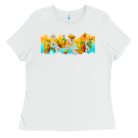 White butterflies summer Ladies Tee - TumblerDesignByShophia