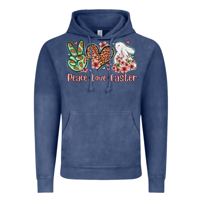 Easter Day Peace Love Easter Vintage Hoodie by OliviaCreatesArt | Teevron